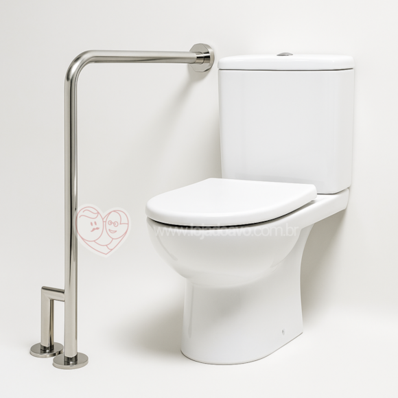 Comparativo: Barras de apoio em L vs. Barras retas para banheiro