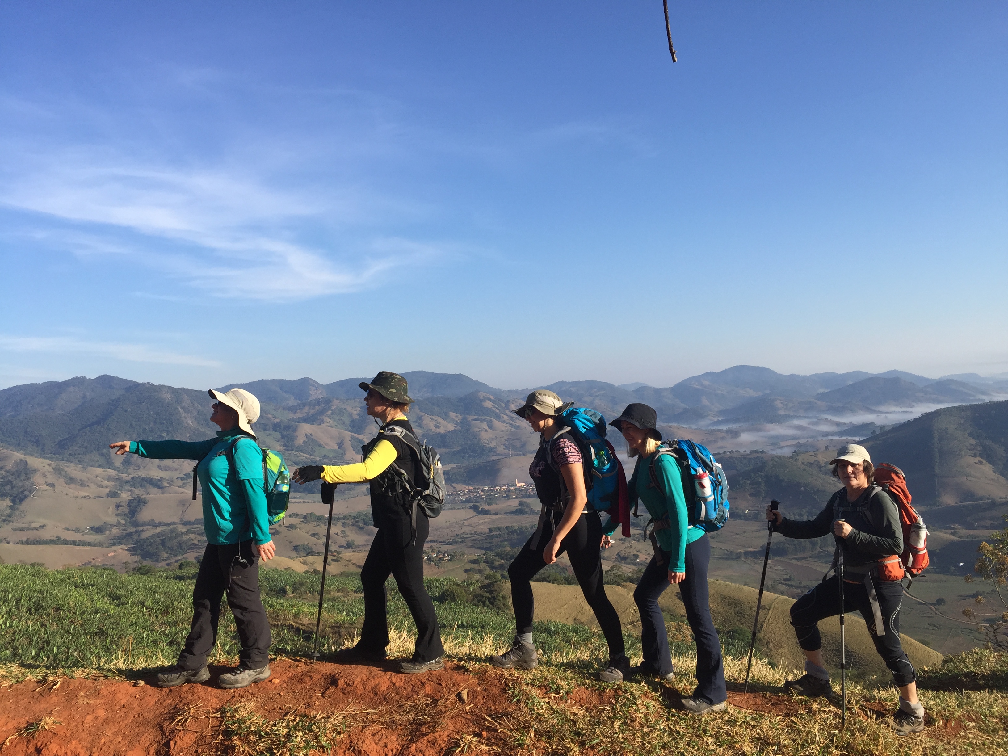 bastões de caminhada trekking