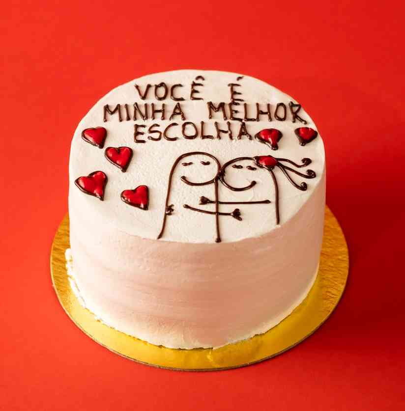 Mini bolo com frases