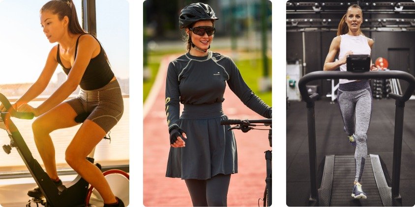 bicicleta ou esteira para perder barriga