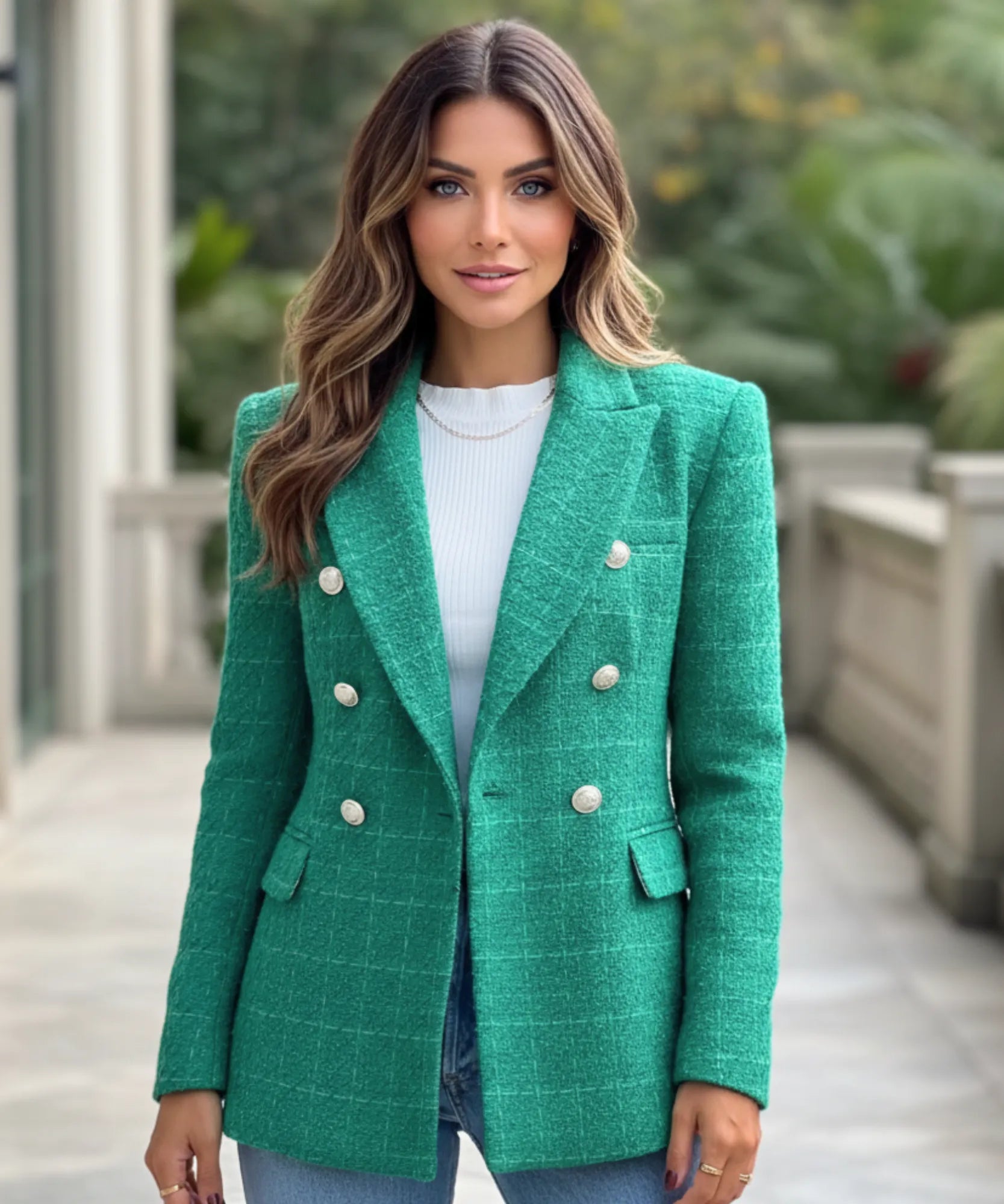 Blazer tweed cropped: como usar essa tendência moderna