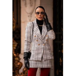 blazer tweed feminino