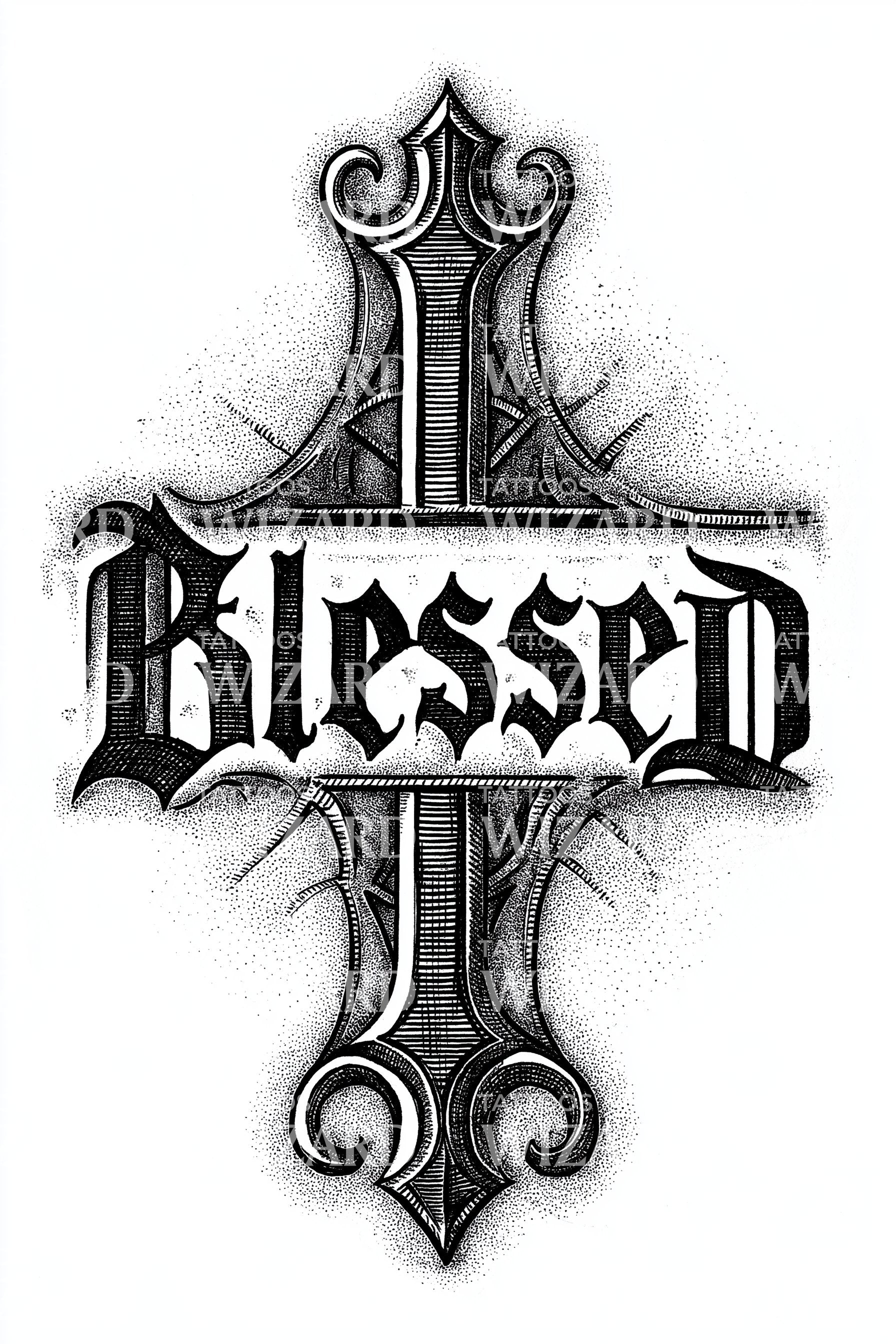 tatuagem blessed inspiração