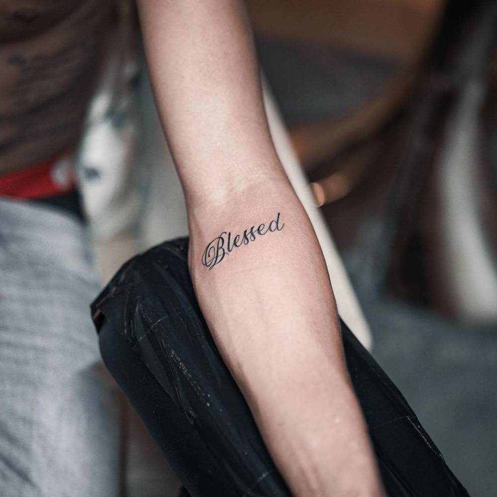 blessed tattoo