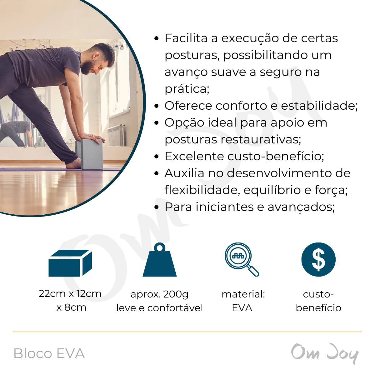 Bloco de yoga e acessórios kit
