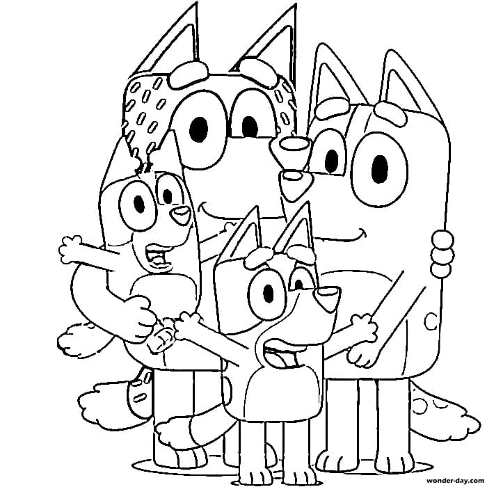 desenho da bluey para imprimir