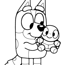 pintar bluey e bingo
