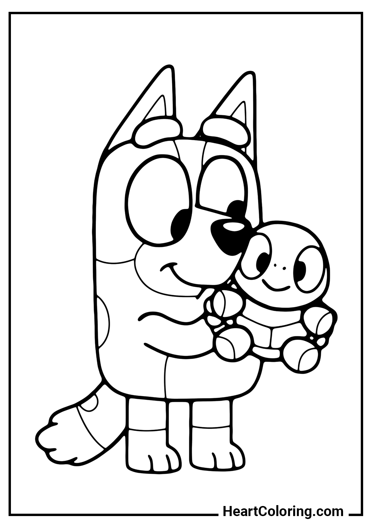 moldes da bluey para colorir