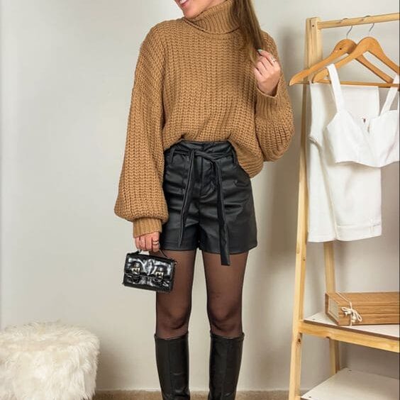 Blusa de tricô cropped