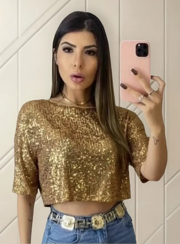 onde comprar blusa dourada de seda online