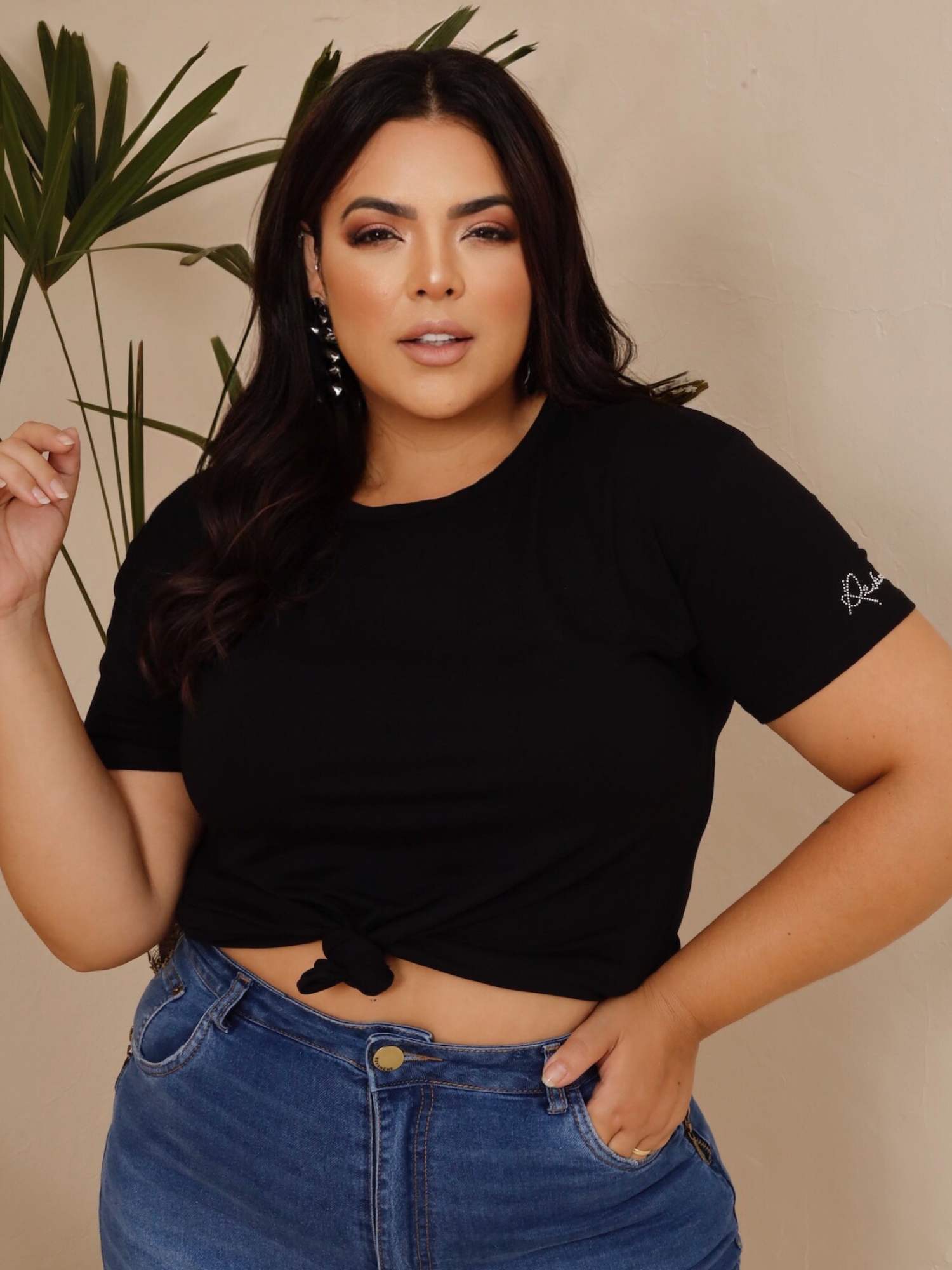 Blusa plus size regata