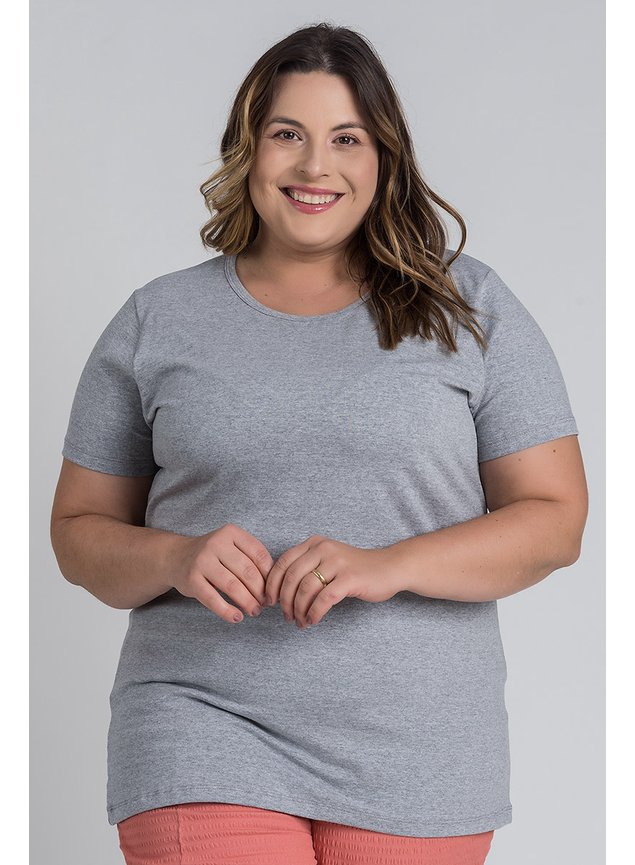 Blusa plus size algodão