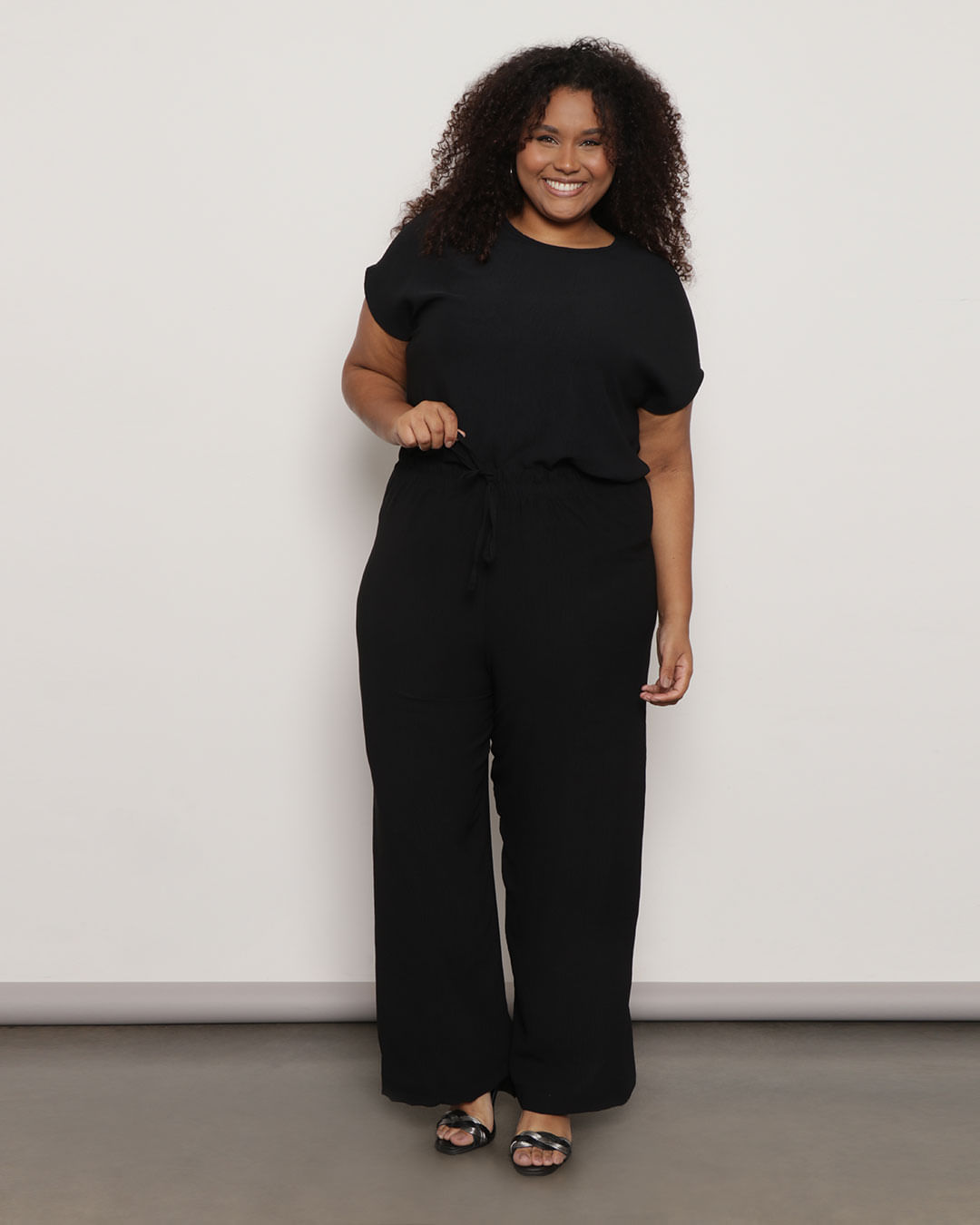 Blusa plus size malha canelada