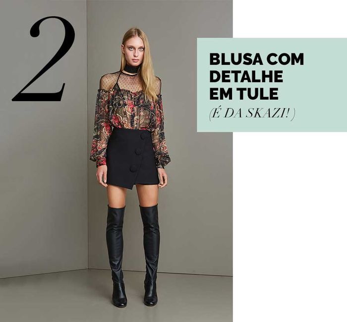 blusa tule transparente