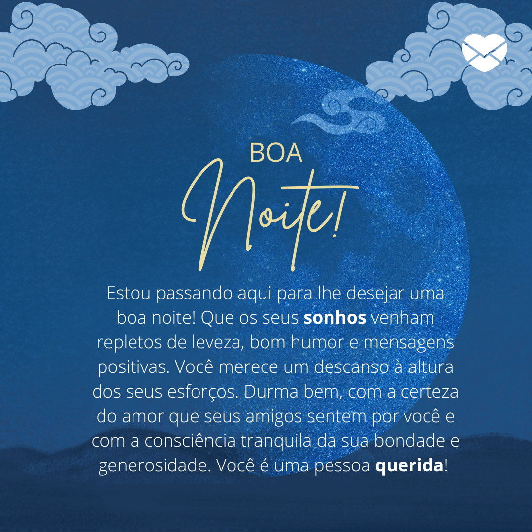 frases de boa noite para namorado criativas