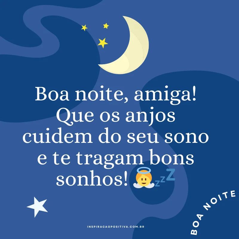frases de boa noite para amiga