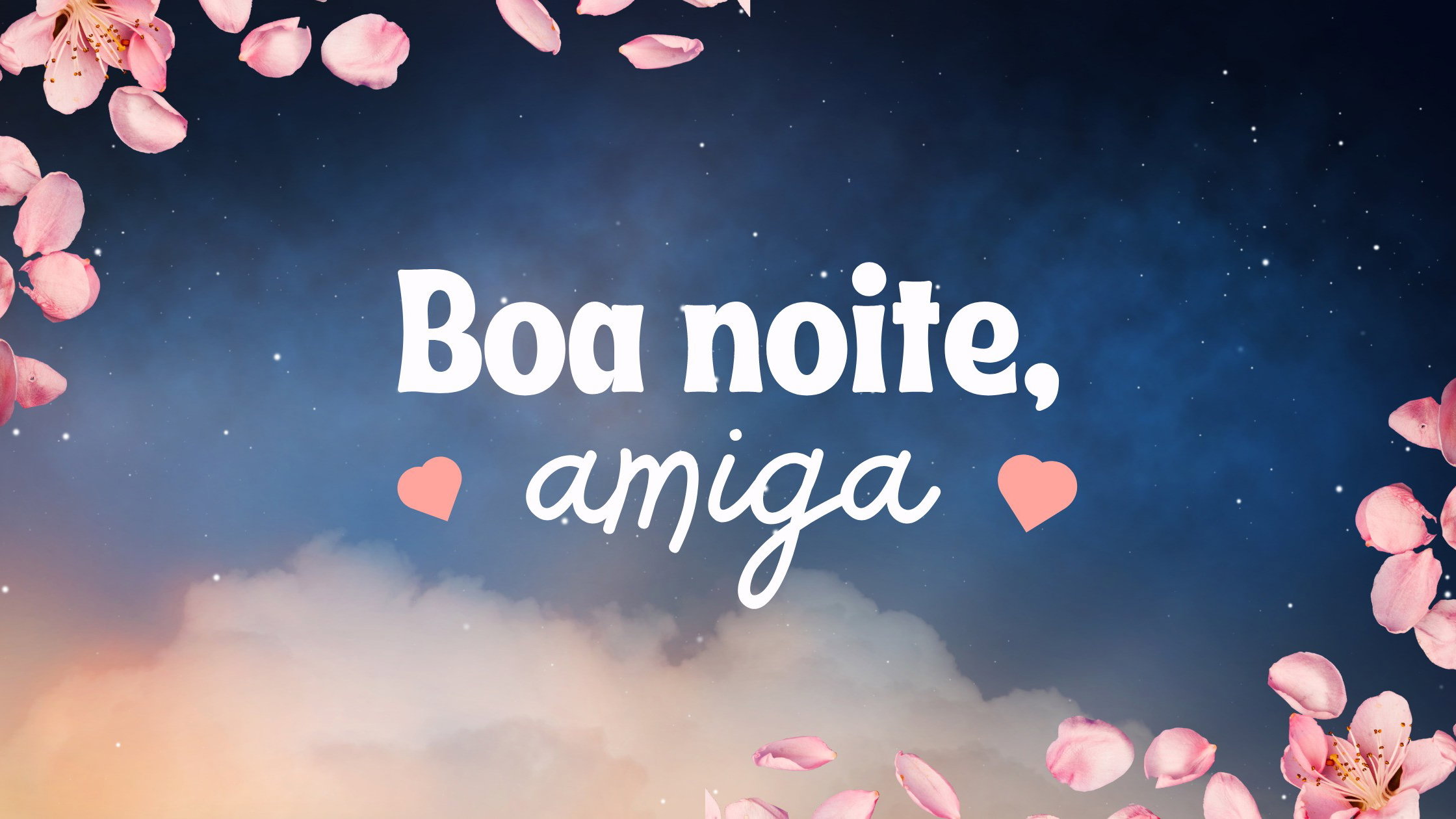 desejos de boa noite para amiga