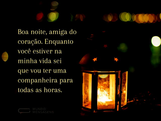boa noite amiga especial