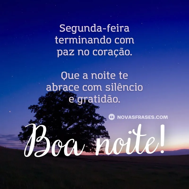mensagens de boa noite segunda