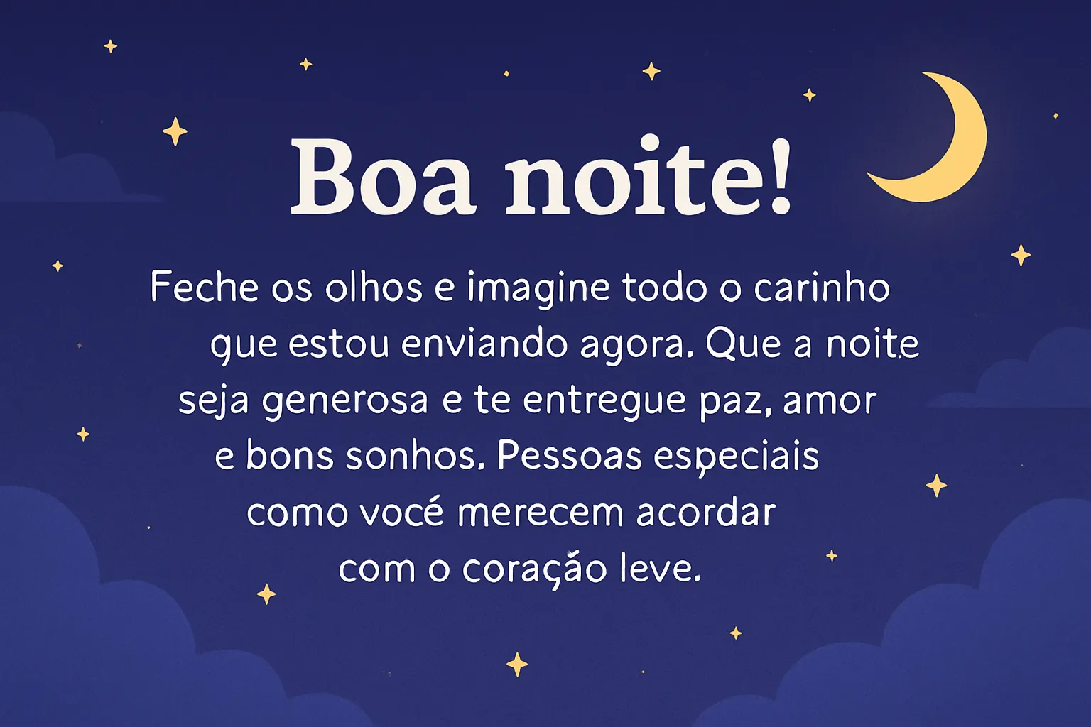 boa noite para alguém especial