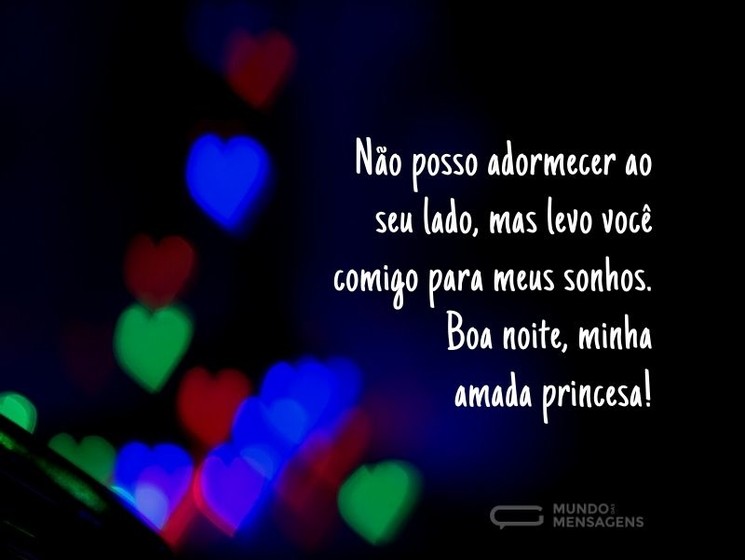 boa noite para namorada