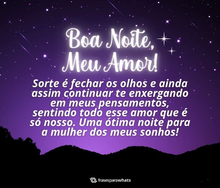 melhores frases de boa noite para namorada com emojis