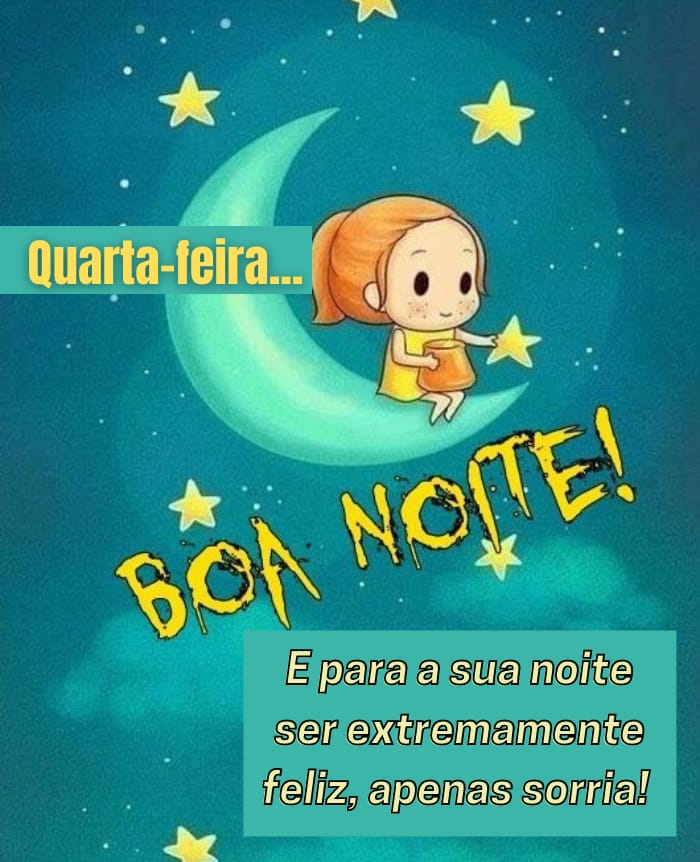desejos de boa noite para quarta-feira