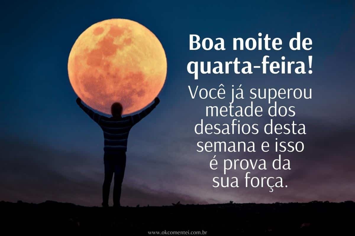 frases de boa noite com Deus quarta feira