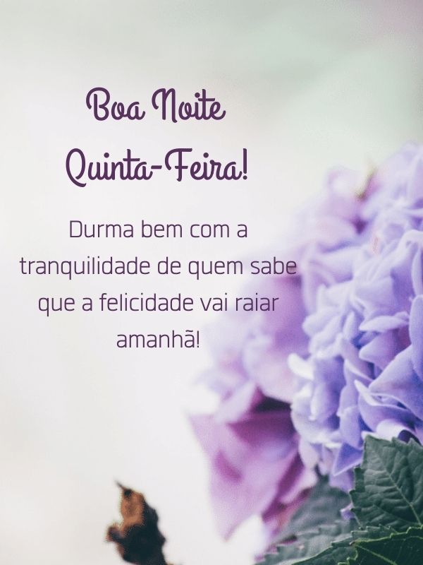 frases de boa noite para quinta feira abençoada