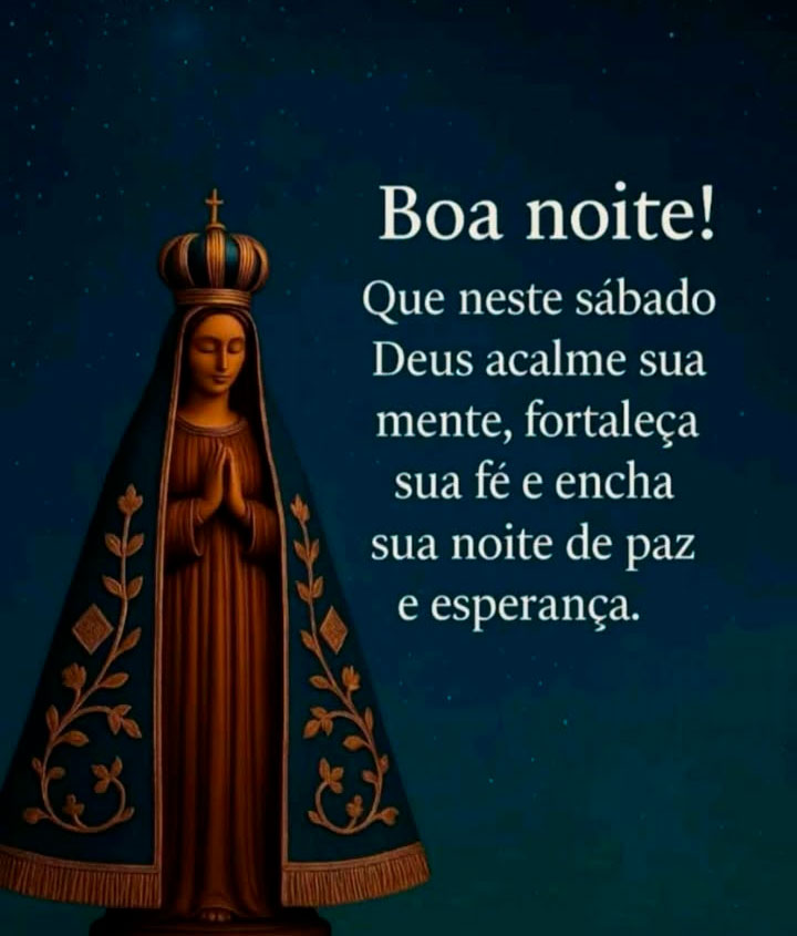 pensamentos boa noite sabado