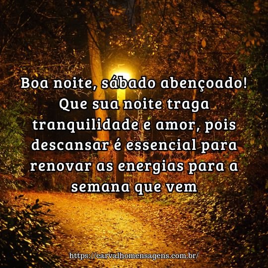 gratidão boa noite sabado