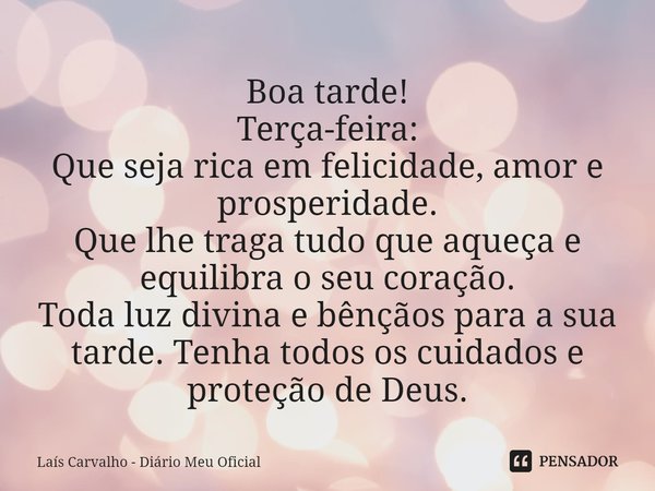 mensagens positivas terça