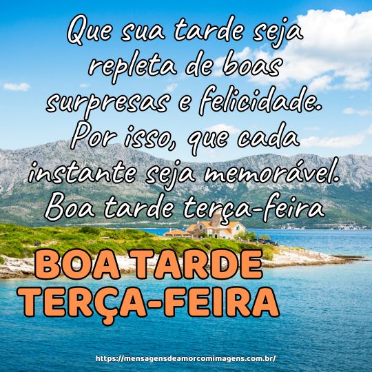 inspiração boa tarde terça