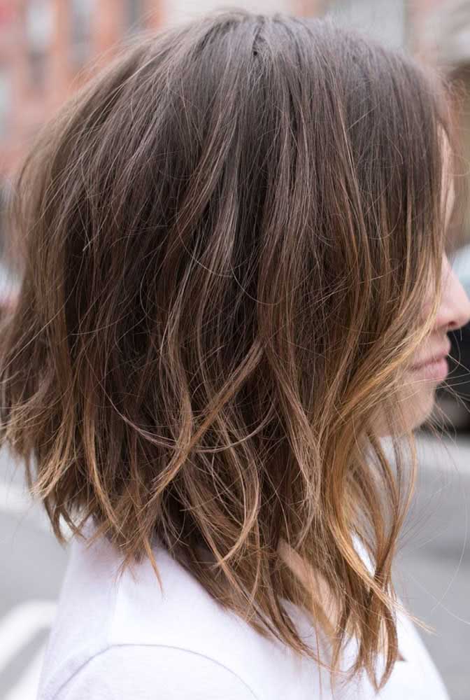 bob long cabelo liso