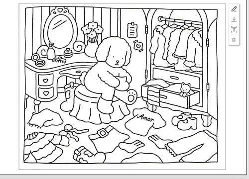 desenhos fofos para colorir