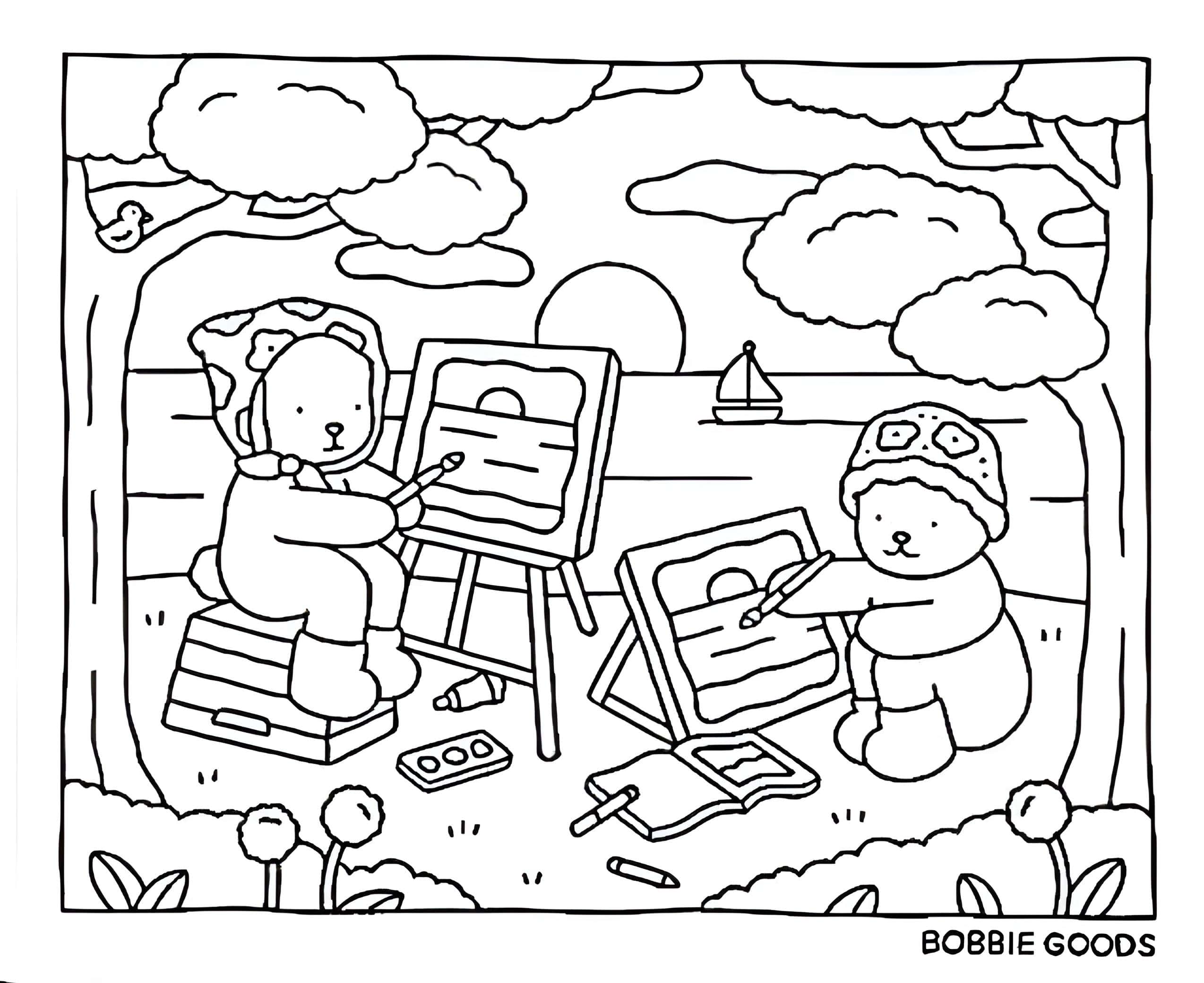 Bobbie Goods vs. outros livros de colorir para adultos