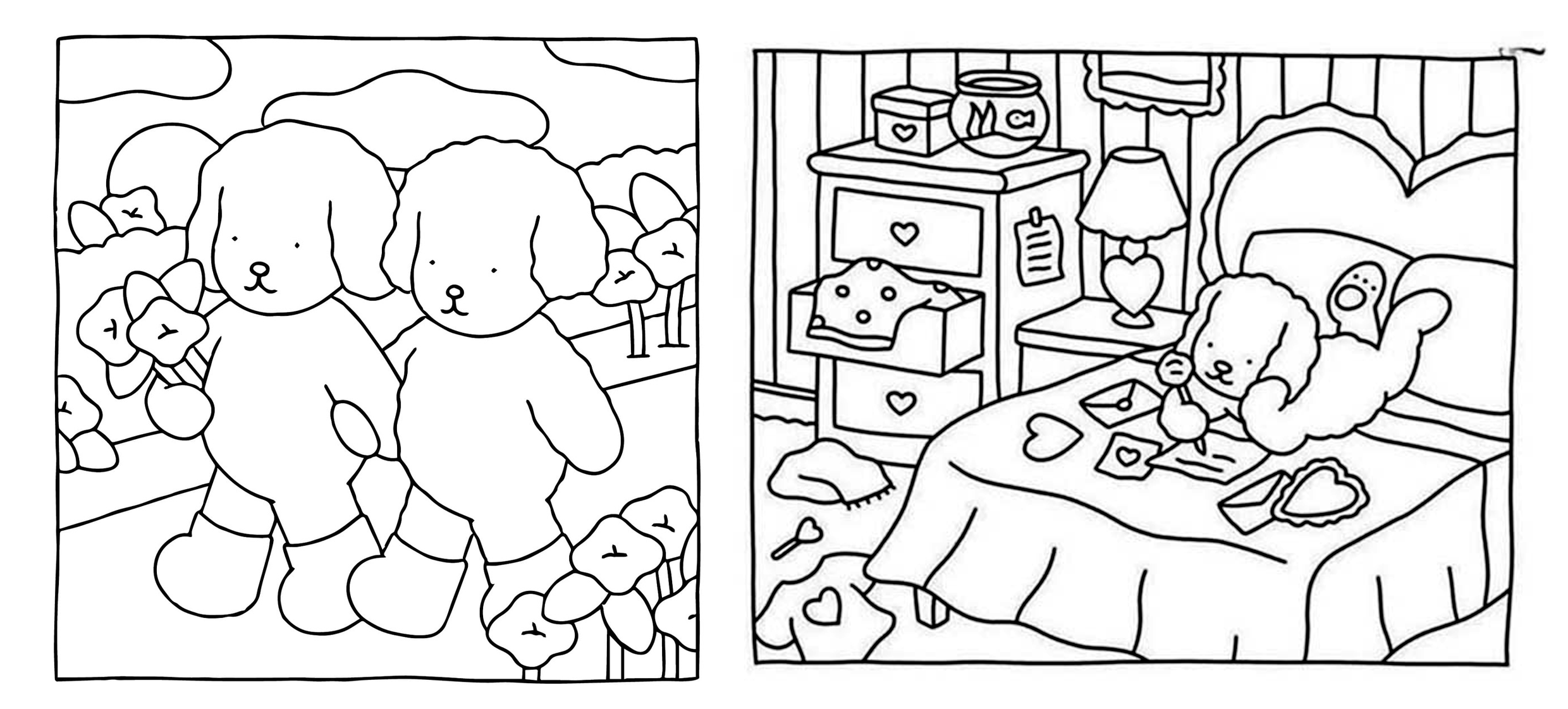 Bobbie Goods vs. outros livros de colorir para adultos