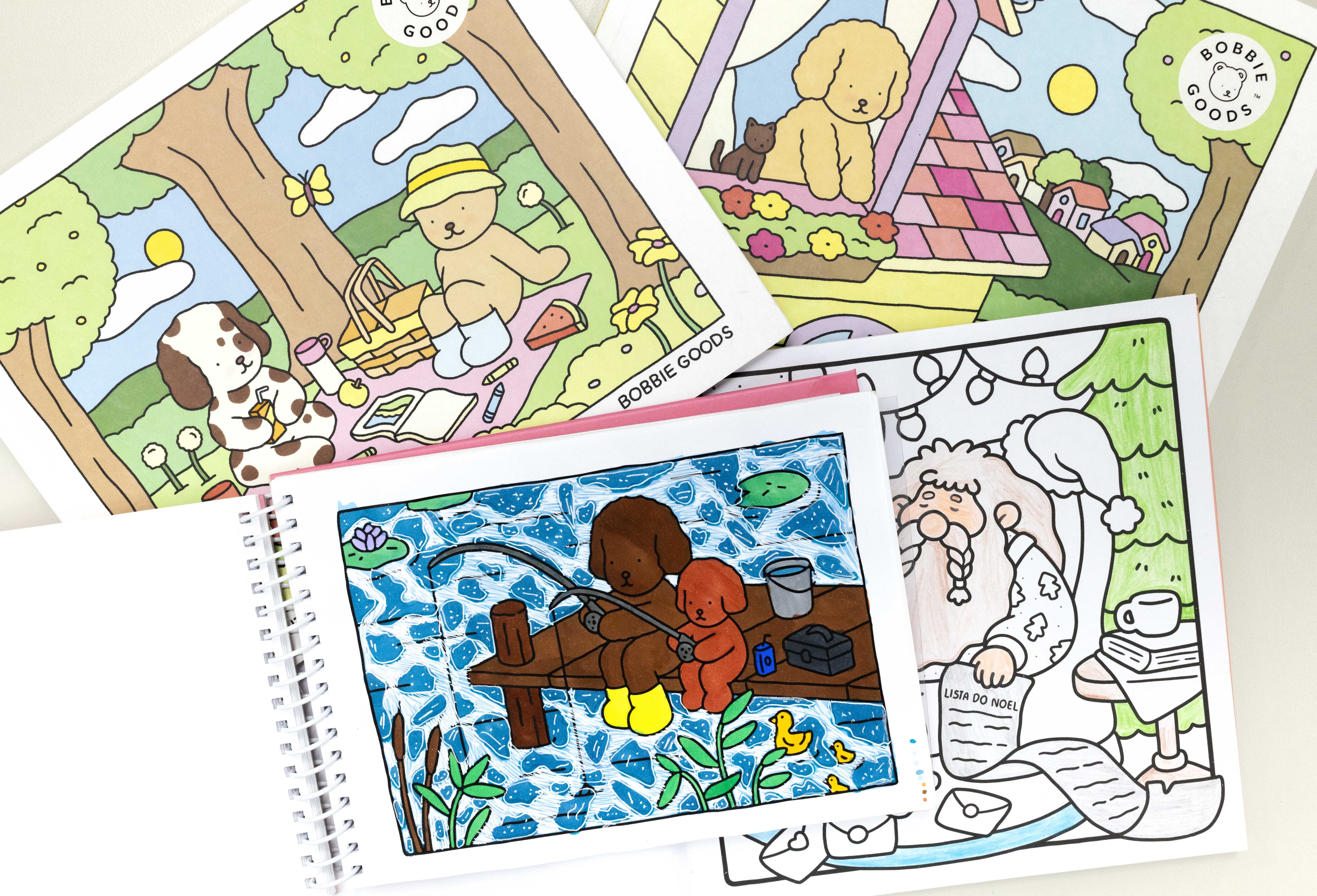 Bobbie Goods vs. outros livros de colorir para adultos