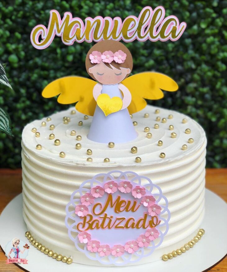 bolo batizado menina pinterest