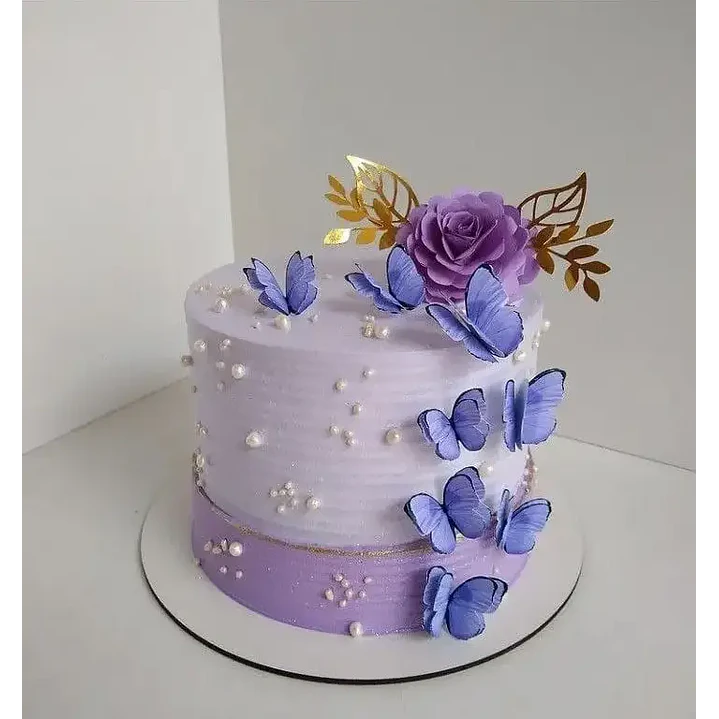 bolo borboleta lilás com roxo