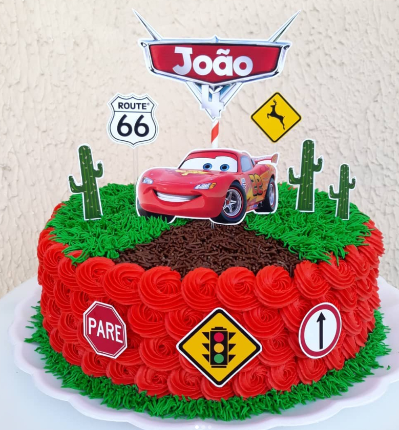 bolo de carros para menino