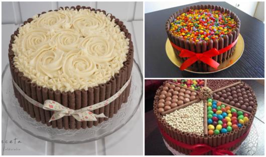 ideias criativas bolo biscoito recheado