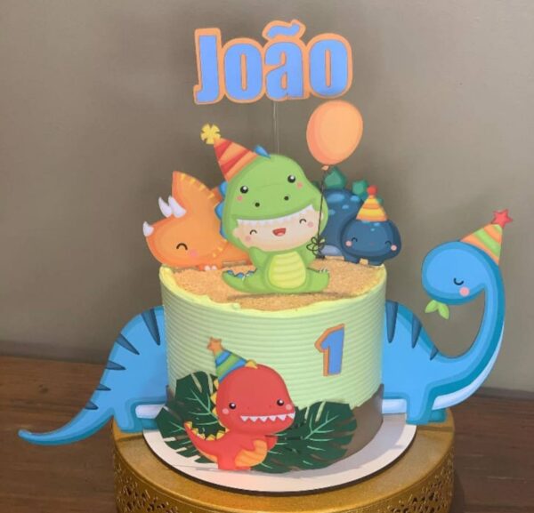ideias bolo dinossauro baby