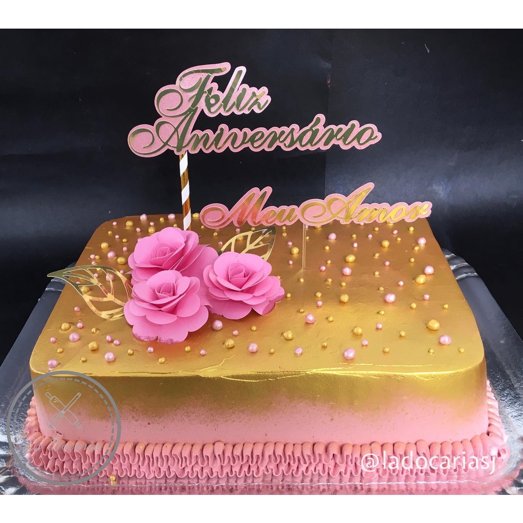 como fazer bolo feliz aniversário