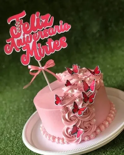 bolo feliz aniversário decorado