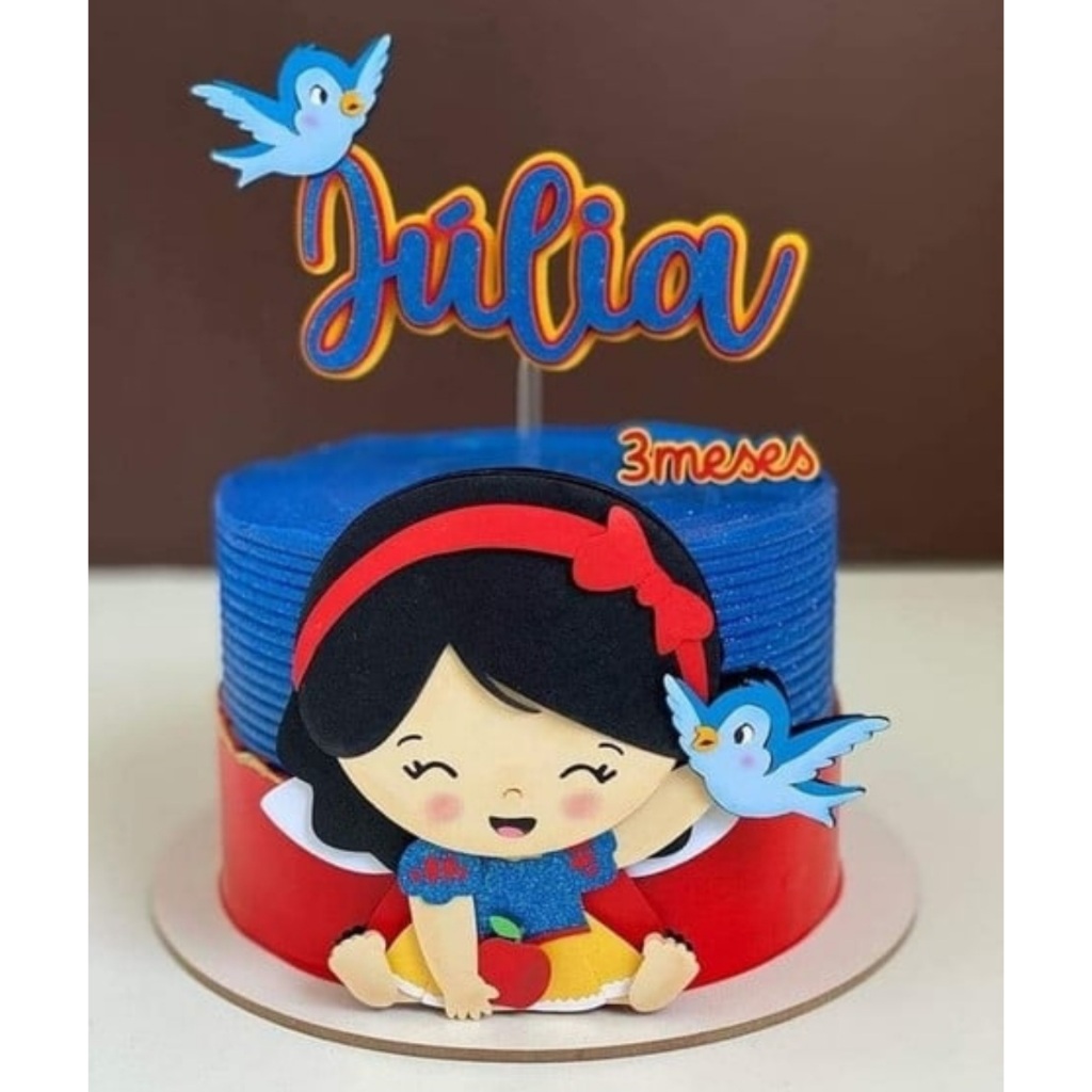 bolo mesversario branca de neve baby chantininho
