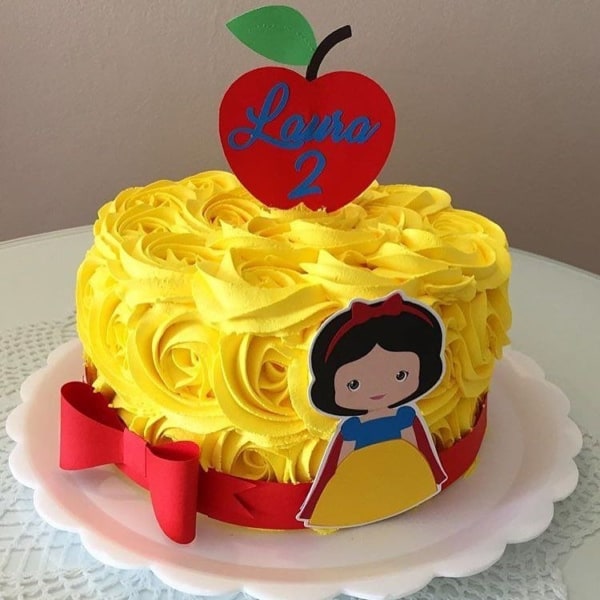 bolo mesversario branca de neve baby 1kg