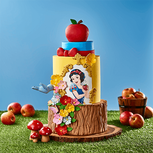 bolo mesversario branca de neve baby chantininho