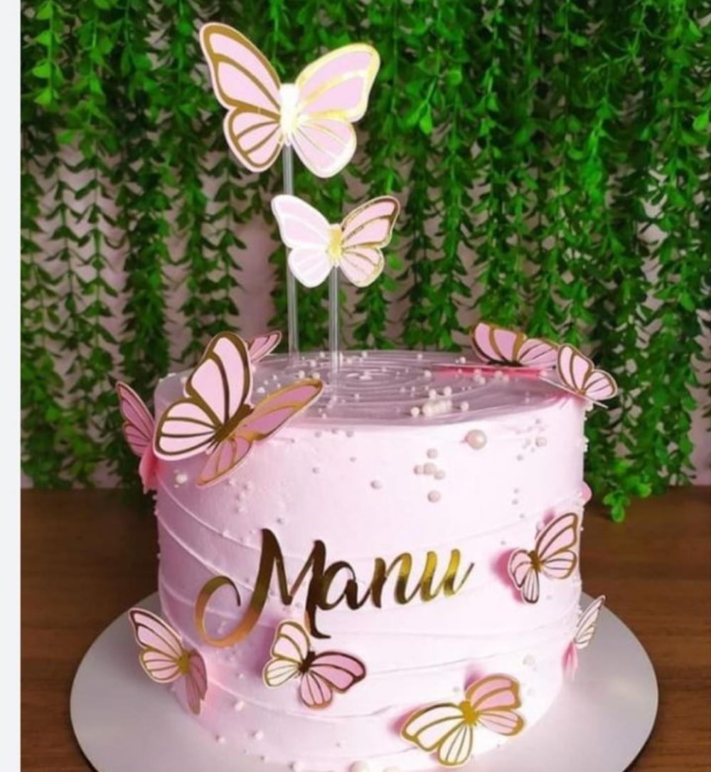bolo glow cake rosa