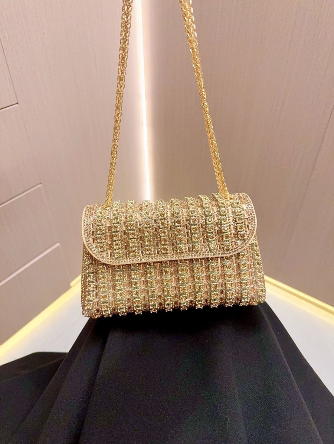 bolsa de festa clutch com strass brilho luxo